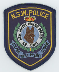 FOREIGN,AUSTRALIA,NEW SOUTH WALES POLICE K-9 2